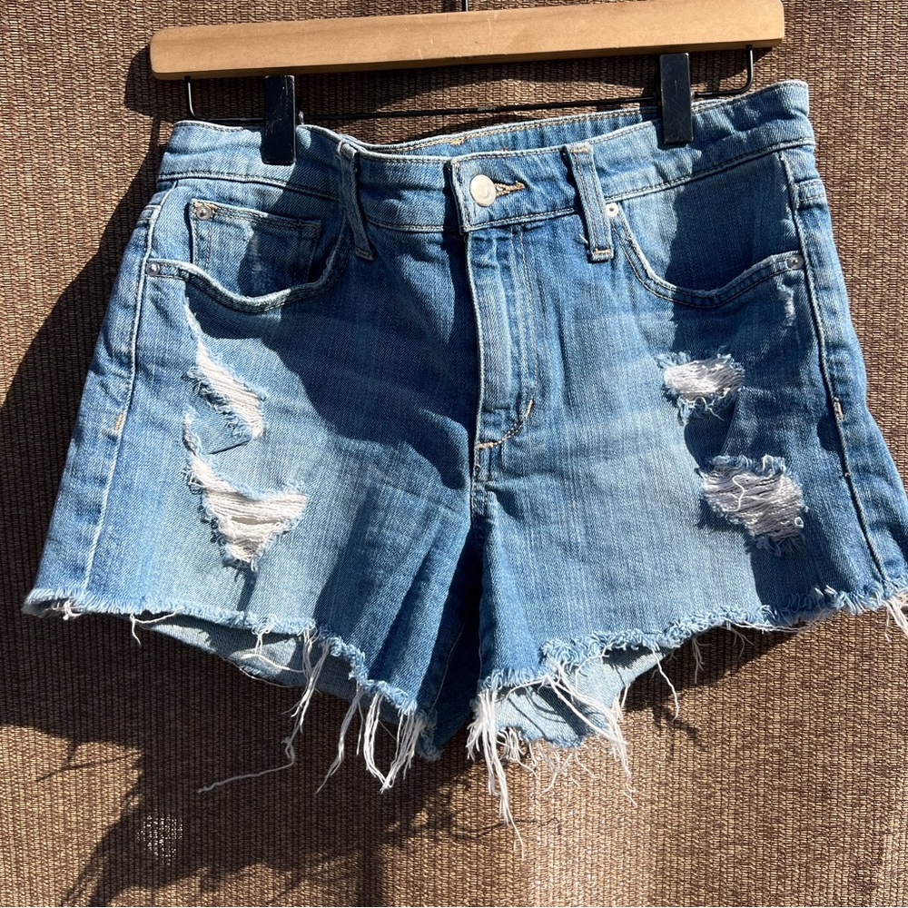 Joe's Jeans The Ozzie 4" Cut Off Short Womens Blue Mid Rise Denim Shorts Size 28